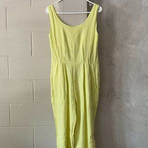 Black Crane Linen overalls